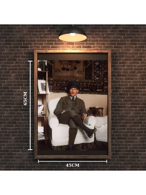 Atatürk Tablo Serisi 25 Çerçevesiz 45X65CM Pvc Tablo