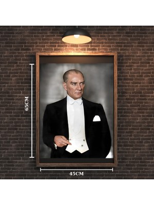 Atatürk Tablo Serisi 10 Çerçevesiz 45X65CM Pvc Tablo
