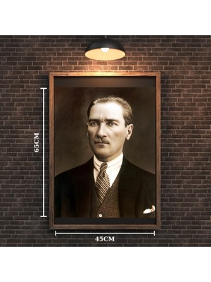 Atatürk Tablo Serisi 06 Çerçevesiz 45X65CM Pvc Tablo