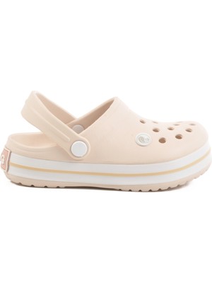 Aspor Ekru Eva Unisex Çocuk Sabo Terlik