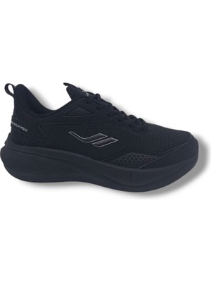 Lescon Street Runner Unisex Siyah File Yürüyüş Koşu Spor Ayakkabı