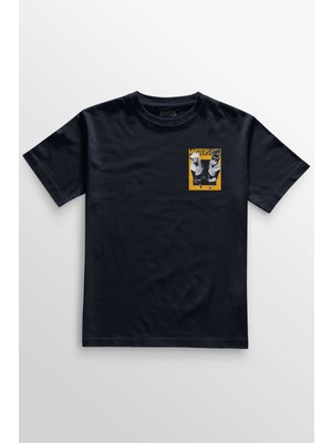 Lacivert Tişört Naruto Kakashi Masters Anime Dizi Ustalar Japonca Baskılı Unisex T-Shirt