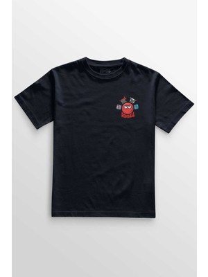 Lacivert Tişört Red Ball 4 Redball Kırmızı Top Crazy Minimal Ön Baskılı Unisex T-Shirt