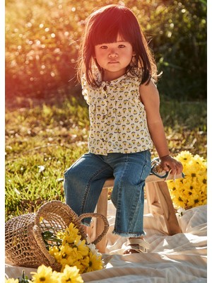 Mayoral Kız Bebek Denim Pantolon Mavi 1572