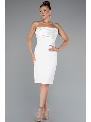 Straplez Kısa Davet Elbisesi ABK2362