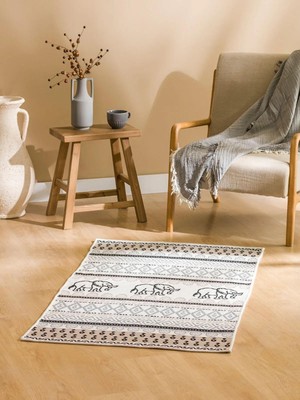 Lcw Home  Desenli Çift Taraflı Kilim 80X140 cm  (W5)