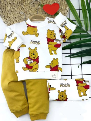 Sevimli Pooh Desenli Bebek Takımı