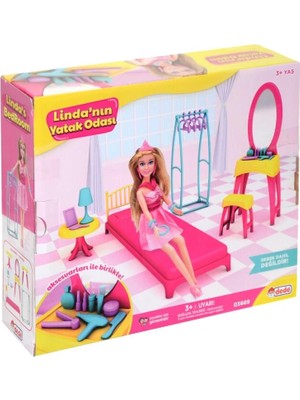 Bfs Nessiworld 03669 Linda'nın Yatak Odası Oyun Seti -Dede