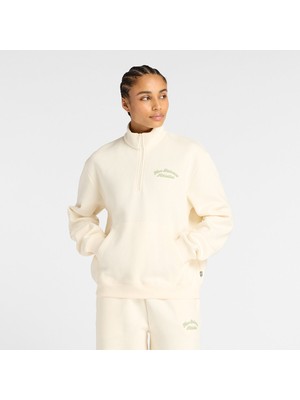 Nb New Balance  Krem Kadın Sweatshirt