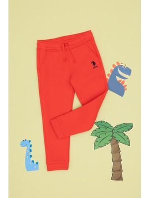 U.S. Polo Assn. Kız Çocuk Kırmızı Şardonlu Jogger Eşofman Altı 50316914-VR030