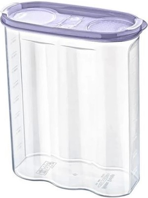 Bfs  2 Kapaklı Ölçekli Erzak Kuru Gıda Saklama Kutusu Kabı 2,4 LITRE-SA940