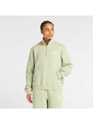 Nb New Balance  Yeşil Kadın Sweatshirt