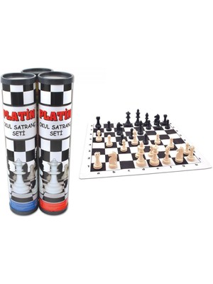 Star Oyun Aletleri Star Oyun Platin Rulo Silindir Satranç Seti Büyük Boy