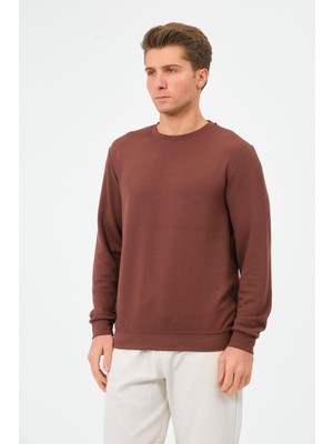Erkek Oversize Bisiklet Yaka Sucuba Sweatshirt