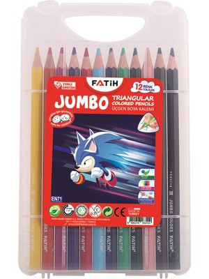 Fatih Sonıce Jumbo Üçgen K.boya 12 R Çantalı FA18311KB12RTB