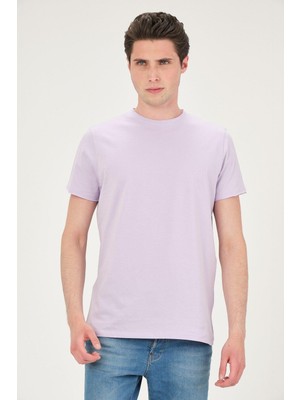 Erkek Yıkamalı Basic T-Shirt Tişört %100 Pamuk Tişört