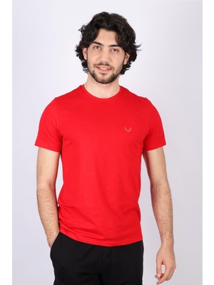 Rich Erkek Logo Baskılı T-Shirt %100 Pamuk Tişört