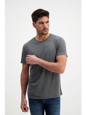 Gri Erkek Basic T-Shirt