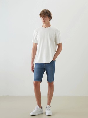 Lcw Jeans Indigo Slim Fit Erkek Jean Şort