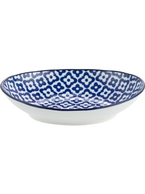 Madame Coco Rêve Bleu Tuyau Oval Tabak - Mavi - 19,5x16,5 Cm