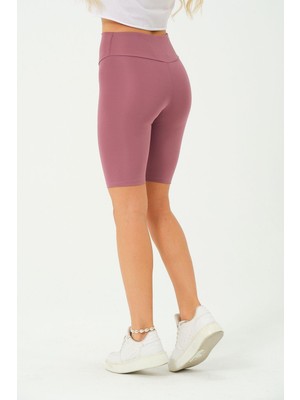 Rich Kadın Kısa Tayt Toplayıcı Yüksek Bel Kısa Tayt Esnek Spor Tayt
