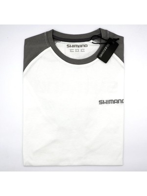 Shimano Shm Short Sleeve T-Shirt White Xl