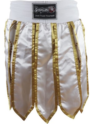 Dragondo MT3031 Muay Thai Kick Boks Şortu Taytlı Püsküllü Şort