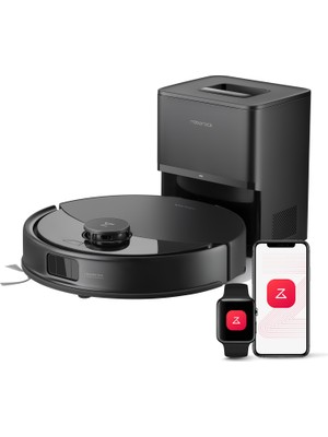 Roborock Q8 Max Pro Plus Akıllı Robot Süpürge - Siyah