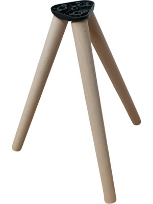 Ham (Boyasız) Konik 30 cm Ahşap Mobilya Ayağı – 3’lü  (Koltuk, Puf, Berjer, Sehpa, Tv Ünitesi Için – Bağlantı Aparatı Dahil)
