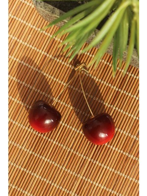 Bfs Gold Renk Kiraz Model Kadın Küpe