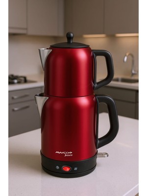 Awox Fresco 2'si 1 Arada Paslanmaz Çelik Çay Makinesi & Su Isıtıcı kettle