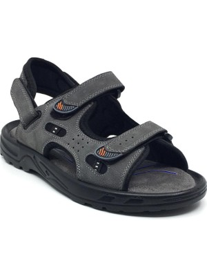 Coppo %100 Nubuk Deri Ortopedik Yazlık Rahat Erkek Ayarlanabilir Büyük Numara Sandalet Terlik Yeni Sezon 40-47