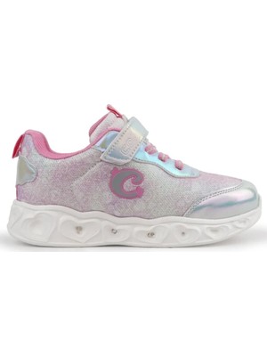 Bags Shoes Cool Yuki-Bebe22/26 İlk Adım Çocuk Işıklı Taban Cırtlı Sneaker Spor Ayakkabı