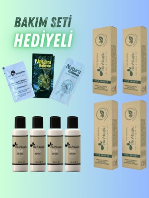 Bio Magic Amonyaksız Saç Boyası 6.72 Koyu Küllü Kumral x 4 Adet & 20 Vol. Oksidan 4 Adt