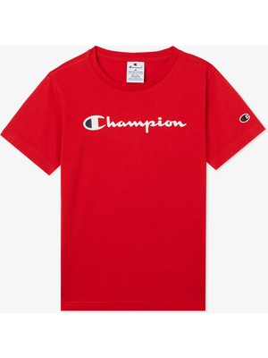 Champion Big Logo Çocuk Kırmızı T-SHIRT.RS069