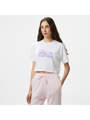 Vans Bright Future Relaxed Crop Ss Çocuk Beyaz T-Shirt.-