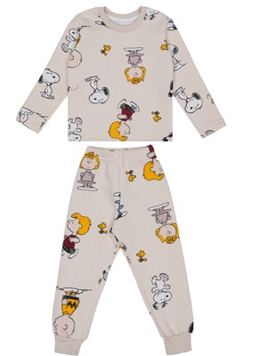 Aylis Home Snoopy  3 Iplik  Alt Üst Takım