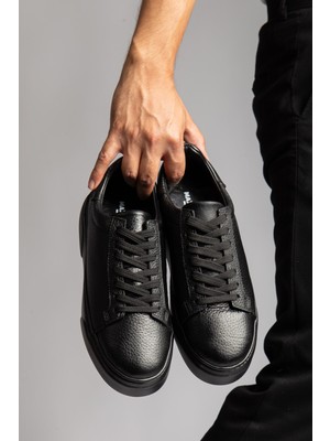 %100 Hakiki Deri, Erkek Sneaker, Iç Dış Deri Ayakkabı