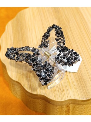 Monalisa Home Lüks Gösterişli  Parıltılı Kelebek  Kıstırma  Toka