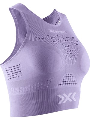 X-bionic Energizer 40 Fitness Crop Top Kadın Mor Bra