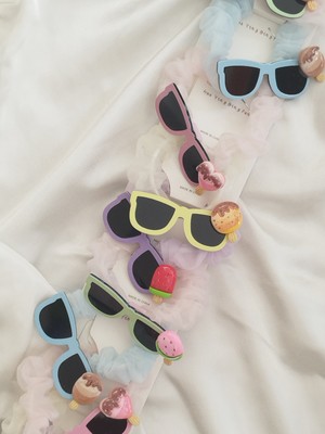 Ladybirdbujiteri Gözlüklü Simit Lastik Toka Kız Çocuk Tokası 5 Adet