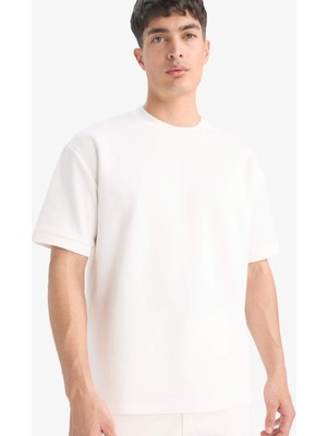 DeFacto Oversize Ağır Kumaş Tişört B6494AX25AU