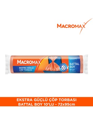 Macromax Çöp Torbası Extra Güçlü Battal Boy