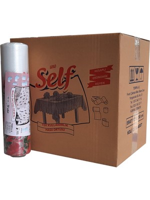 Self Tek Kullanı mlık Masa Örtüsü Su Geçirmez  120X150 1 Koli 12 Rulo x 50 Adet