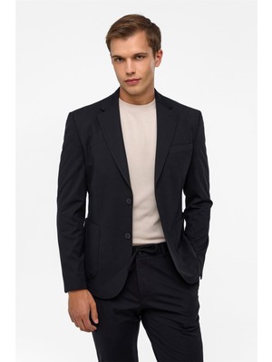 Süvari Siyah Slim Fit Düz Mono Yaka 6 Drop Spor Takım Elbise Erkekler İçin Şık Seçim