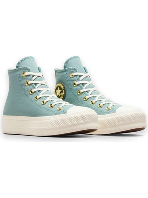 Converse Chuck Taylor All Star Lift Kadın Açık Mavi Platform Sneaker.423