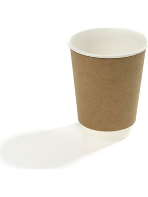 Packtory 14 Oz Double Wall Karton Bardak (Kraft) 500 Adet
