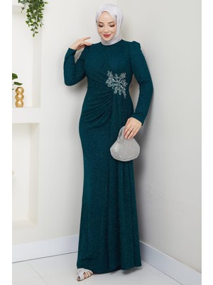 Gözde Tesettür Abiye Zümrüt