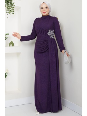 Gözde Tesettür Abiye Mürdüm