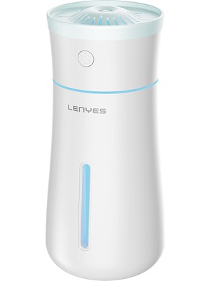 Lenyes LHU03 Vazo Tipi Rgb Atmosfer Işıklı Nano Sprey Sessiz Hava Nemlendirici Beyaz